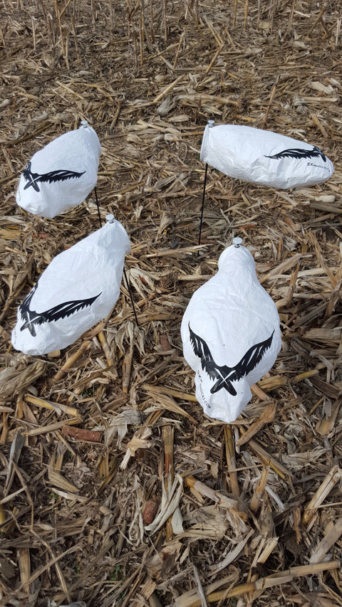 SX snow goose windsock decoys